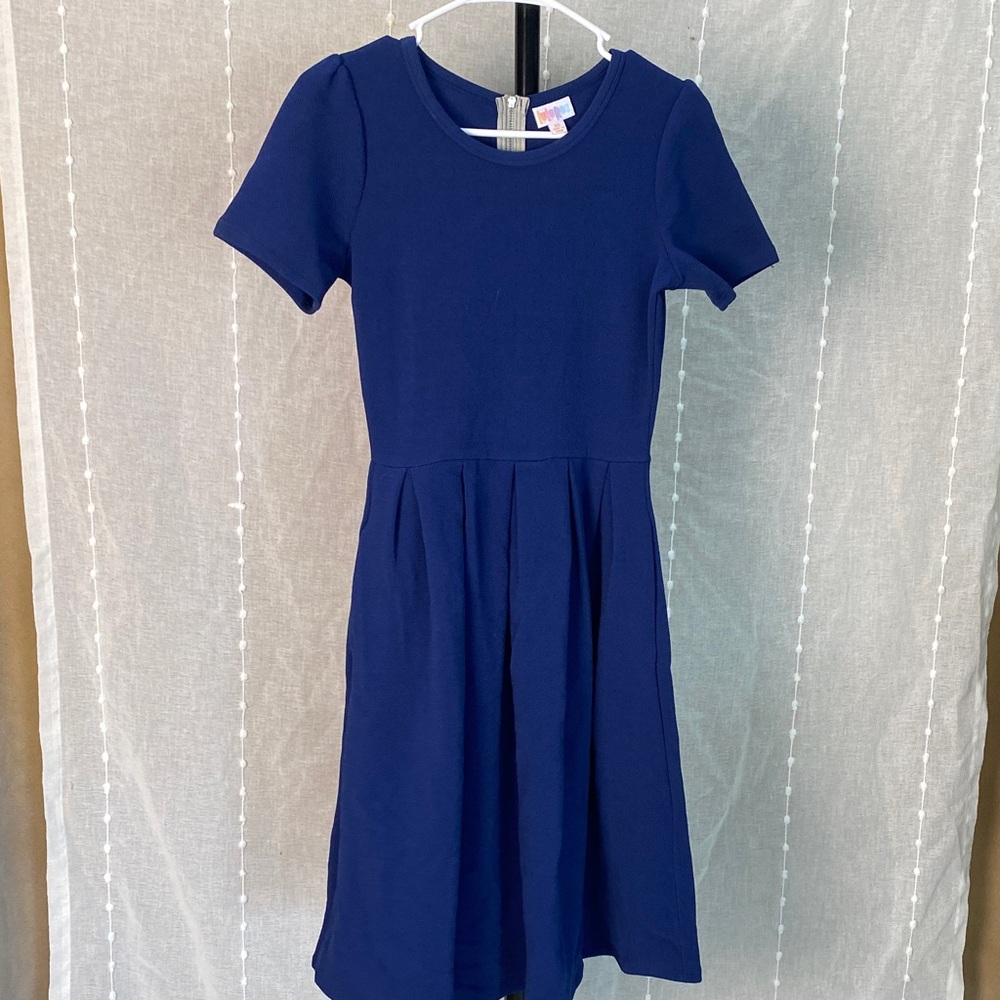 LuLaRoe Navy Blue Midi Dress